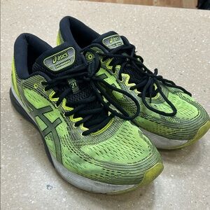 ASICS Lime and Black Athletic Sneakers